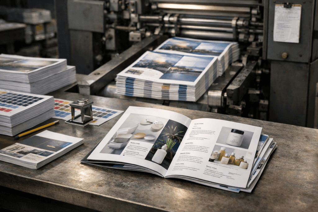 CORPORATE PRINT MATERIALS DESIGN (Catalog / Brochure / Leaflet)